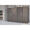 Bestar Pur 67W 66W Queen Cabinet Bed with Mattress, Bark Grey 126194-000047 - alternate 3